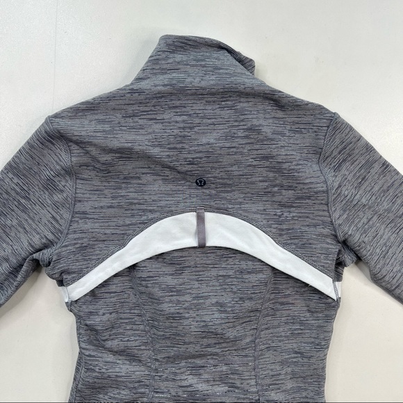 Lululemon Define Jacket Sz 4 Grey White - Picture 2 of 6